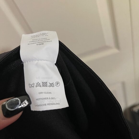 J. Crew Womens Black Exposed Zipper Back Stretch Pixie Ankle Skinny Pants Size 4 - Picture 7 of 10